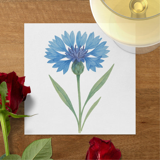 Beautiful Hand-Painted Blue Flower Art product