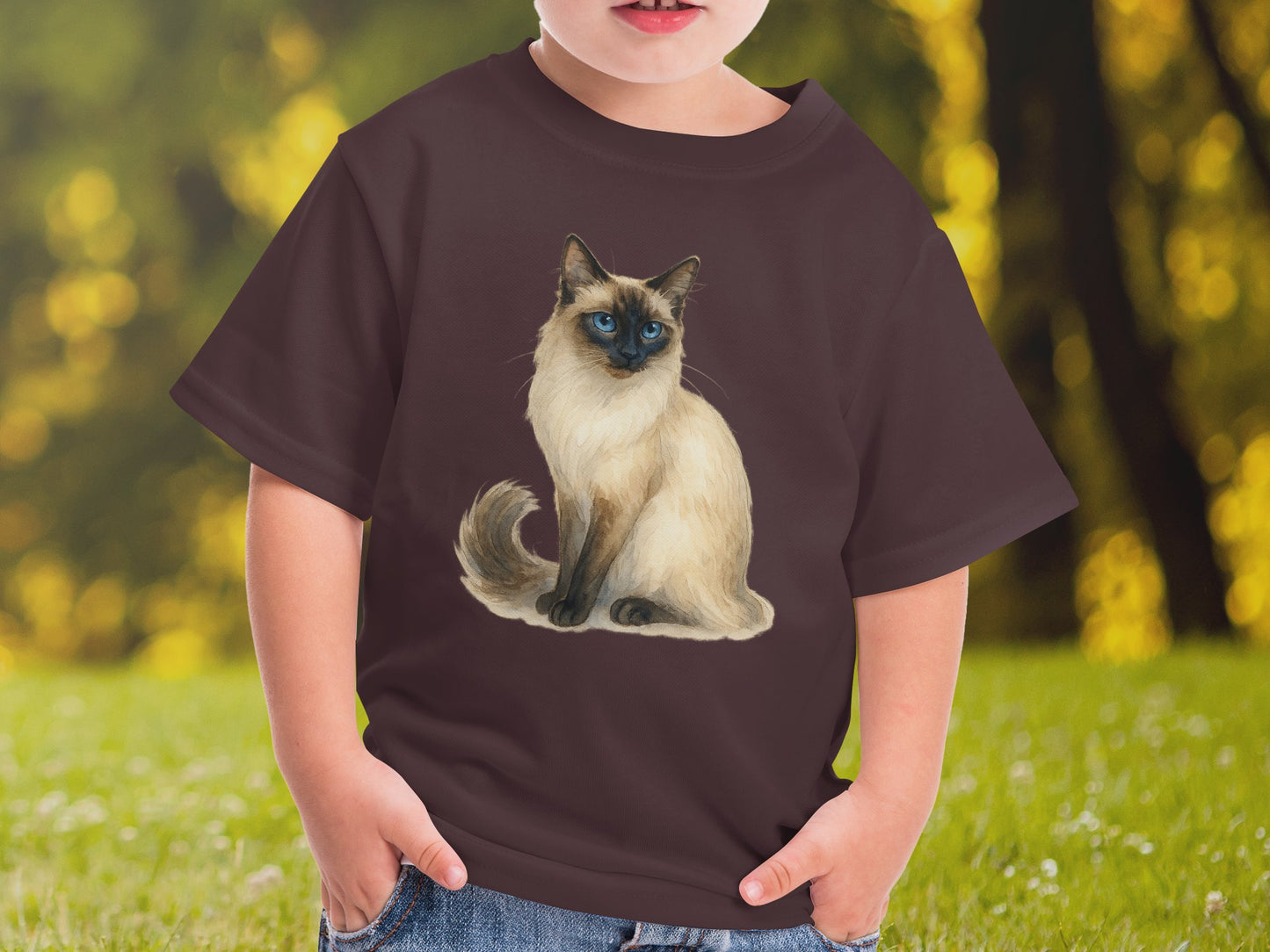 Adorable Cat Graphic Print on Kids T-shirt product