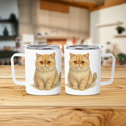 Adorable Cat Image Double Wall Insulated Mug product