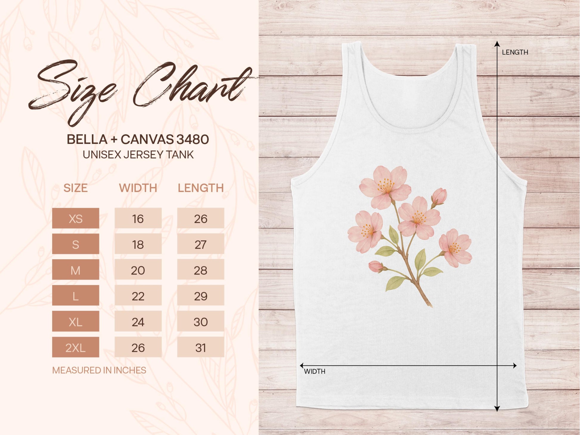 Flower Design Unisex Jersey Tank Top product