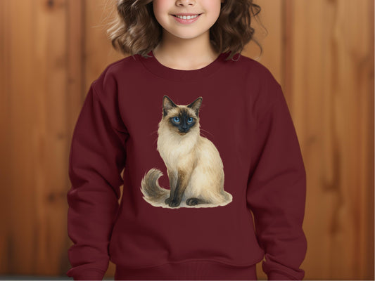 Adorable Siamese Cat Printed Sweatshirt product type