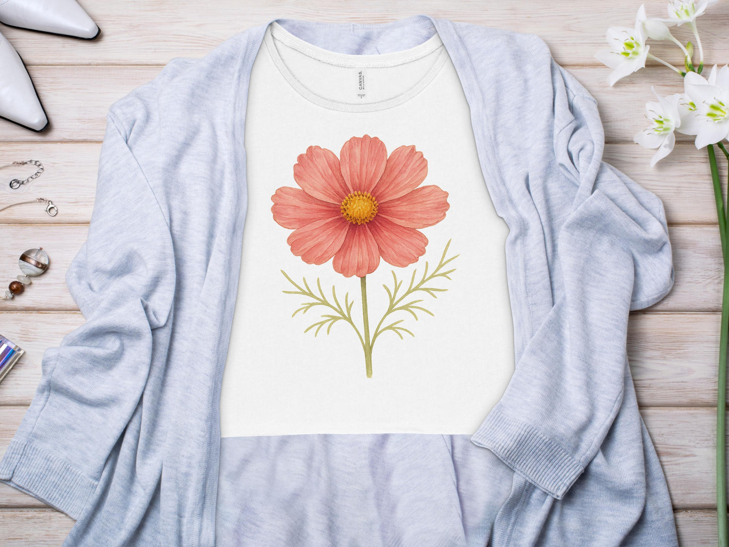 Beautiful Floral Cosmo Print Relaxed Fit Shirt product