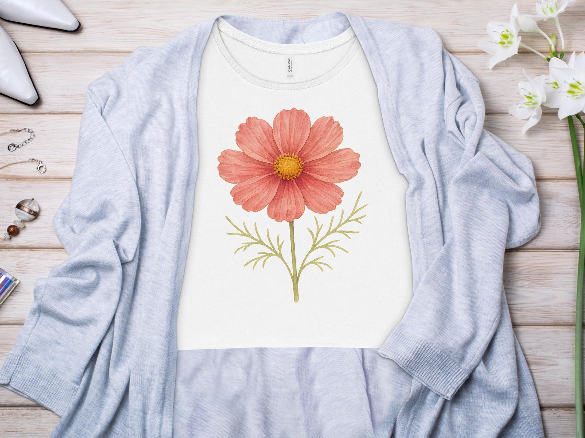 Beautiful Floral Cosmo Print Relaxed Fit Shirt product