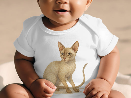Cute Sitting Cat Design Baby Outfit product type