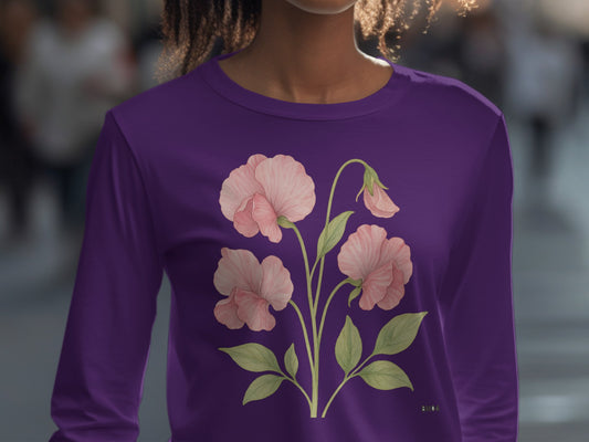 Elegant Purple Shirt with Floral Design Product