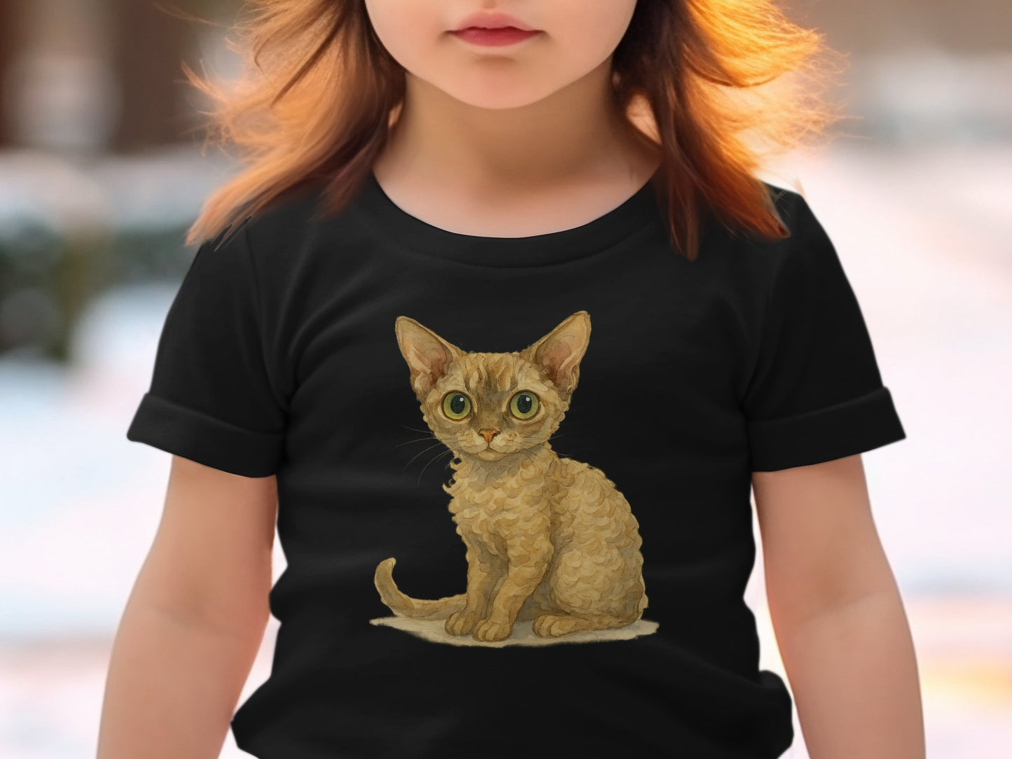 Cute Kitten Illustration Short Sleeve T-Shirt product