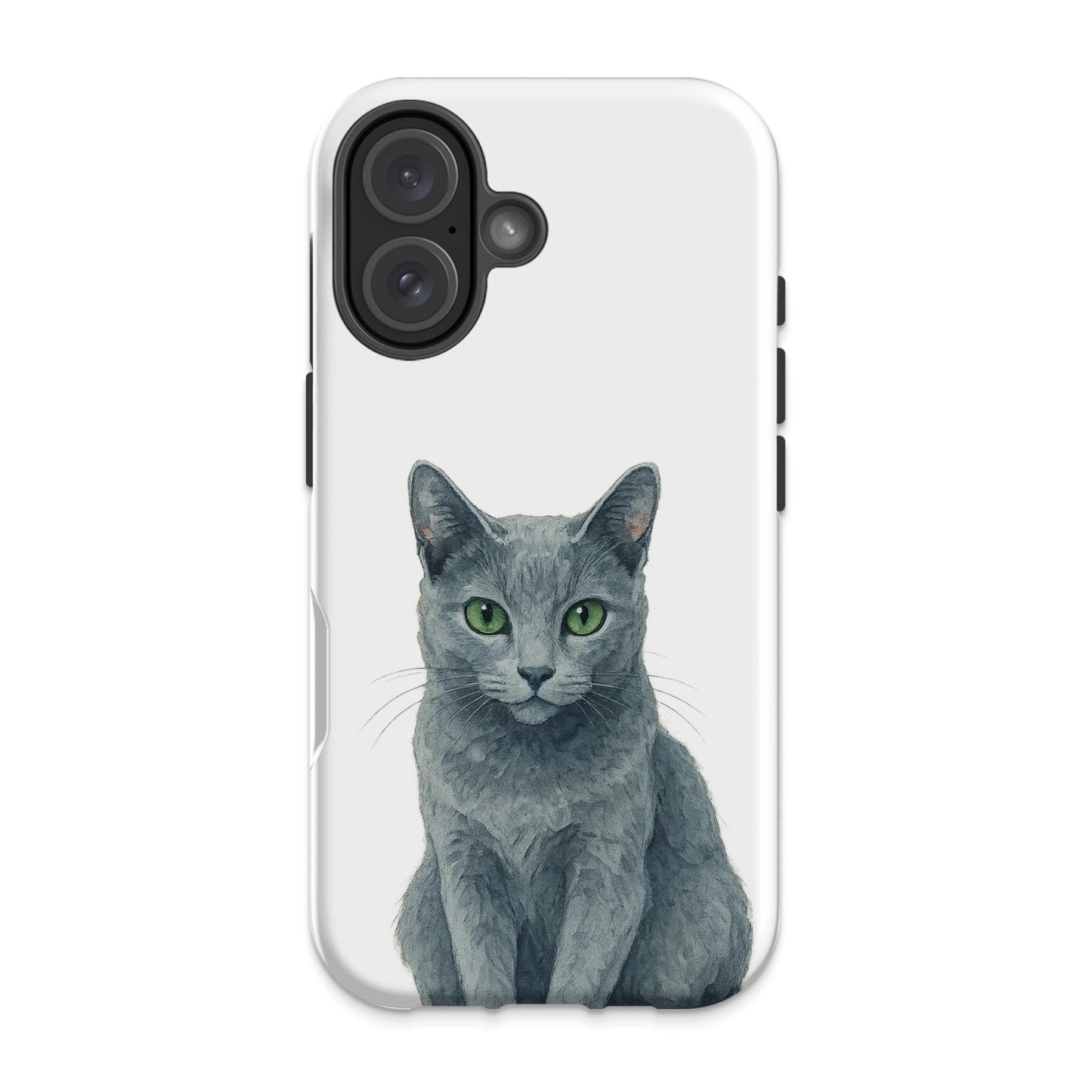 Intricate Grey Cat Design iPhone Case Accessory Product Type