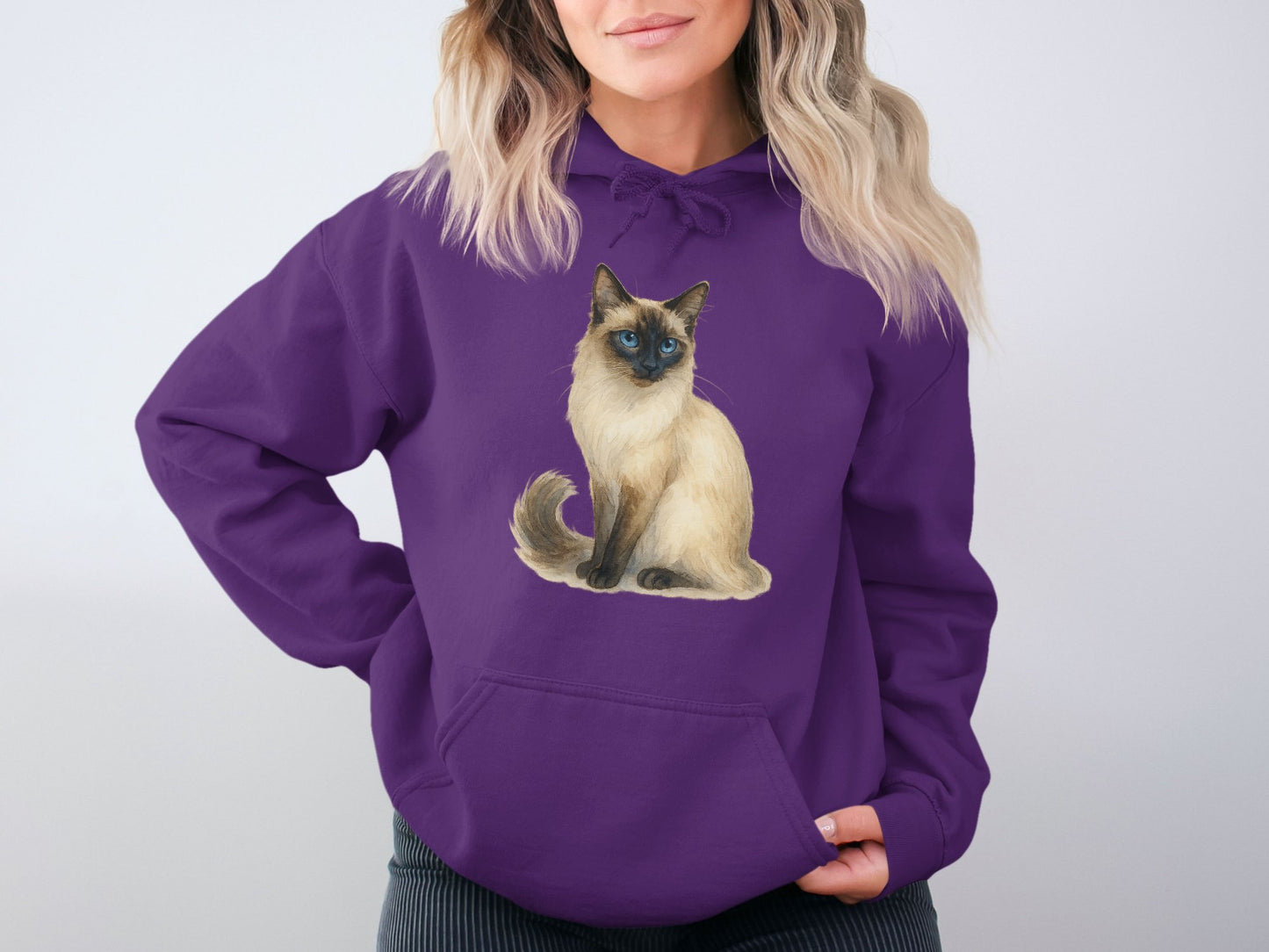 Beautiful Cat Print Hoodie for Comfortable Wear product type