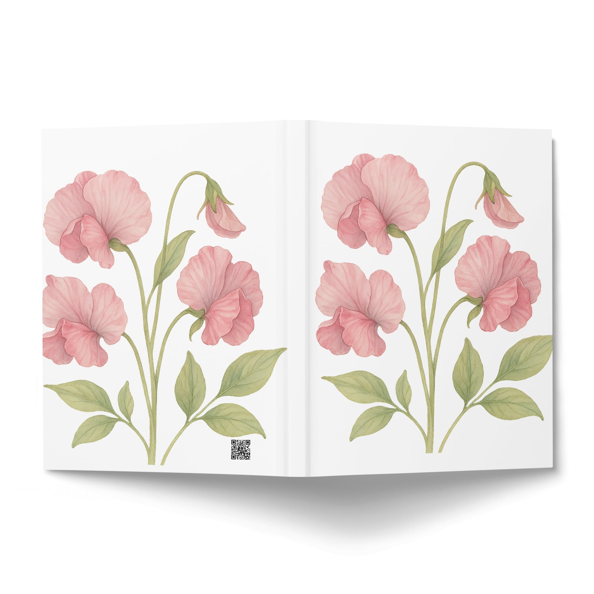 Elegant Floral Botanical Print Hardcover Notebook product