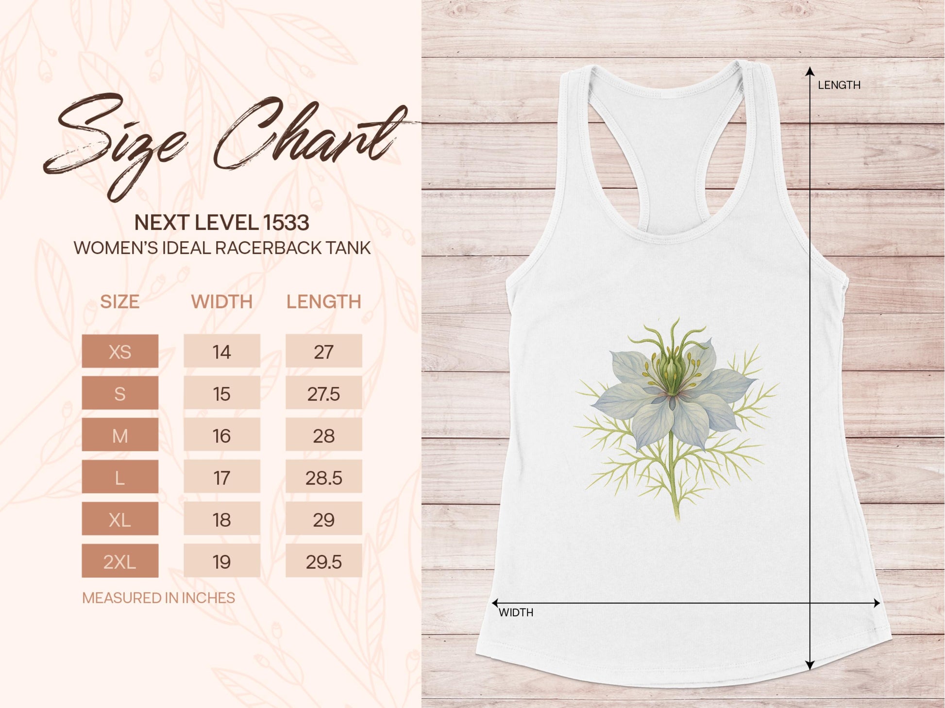 Flower Design Women's Ideal Racerback Tank product type