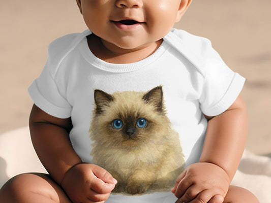 Cute Baby One Piece with Fluffy Kitten Print product