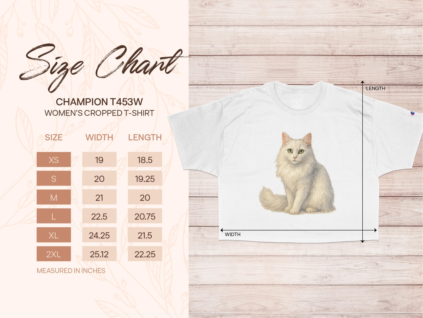 Elegant Cat Print Women's Cropped T-Shirt product type