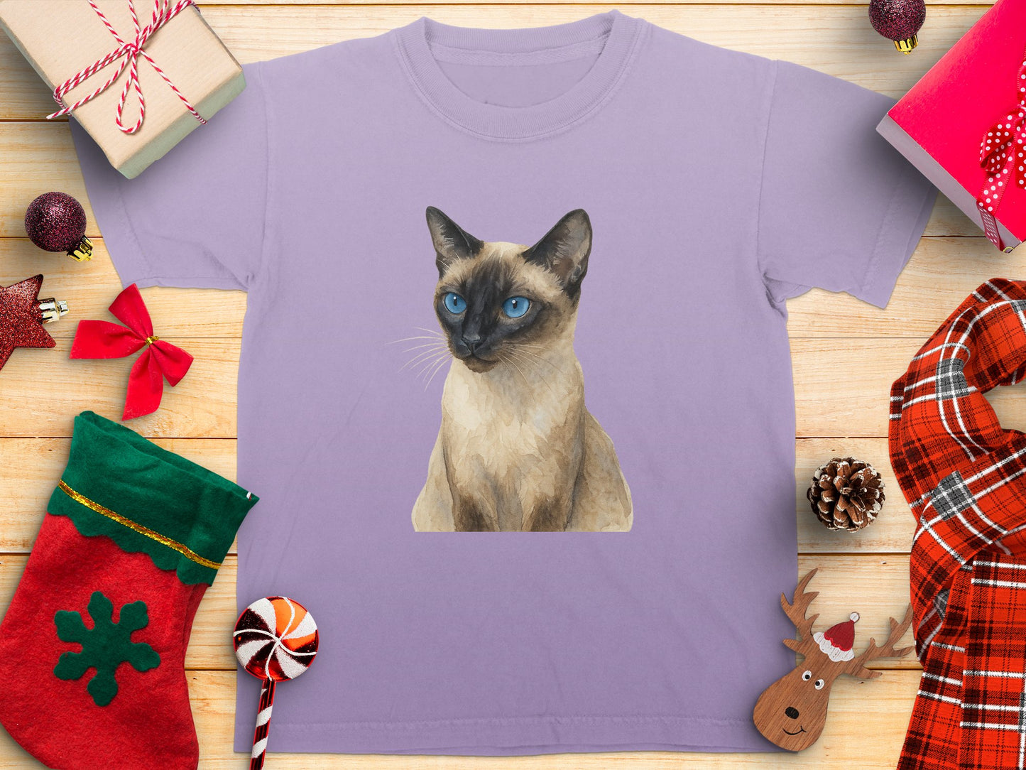 Cute Siamese Cat Design Perfect Christmas Gift product type