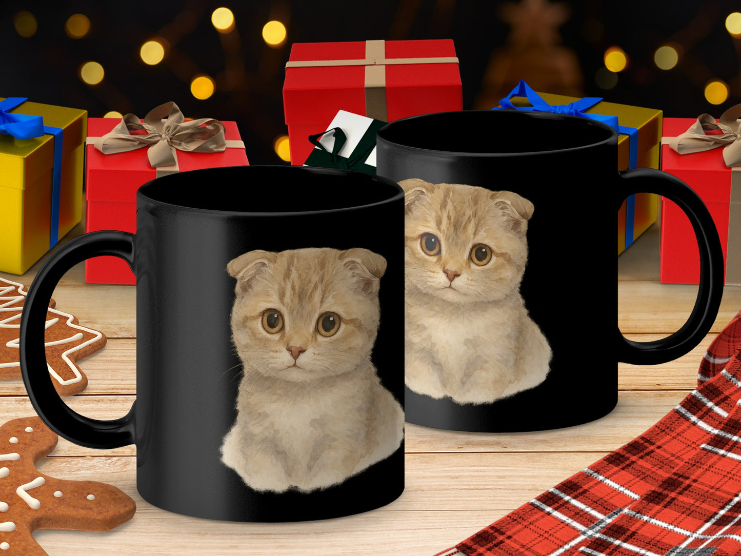 Cute Scottish Fold Kitten Print Coffee Mug product