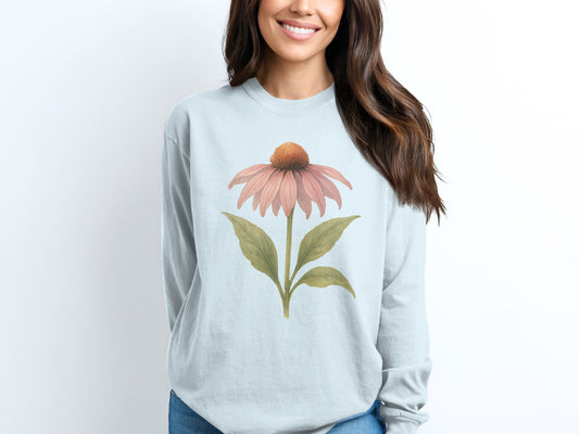 Beautiful Floral Print Long Sleeve Shirt product