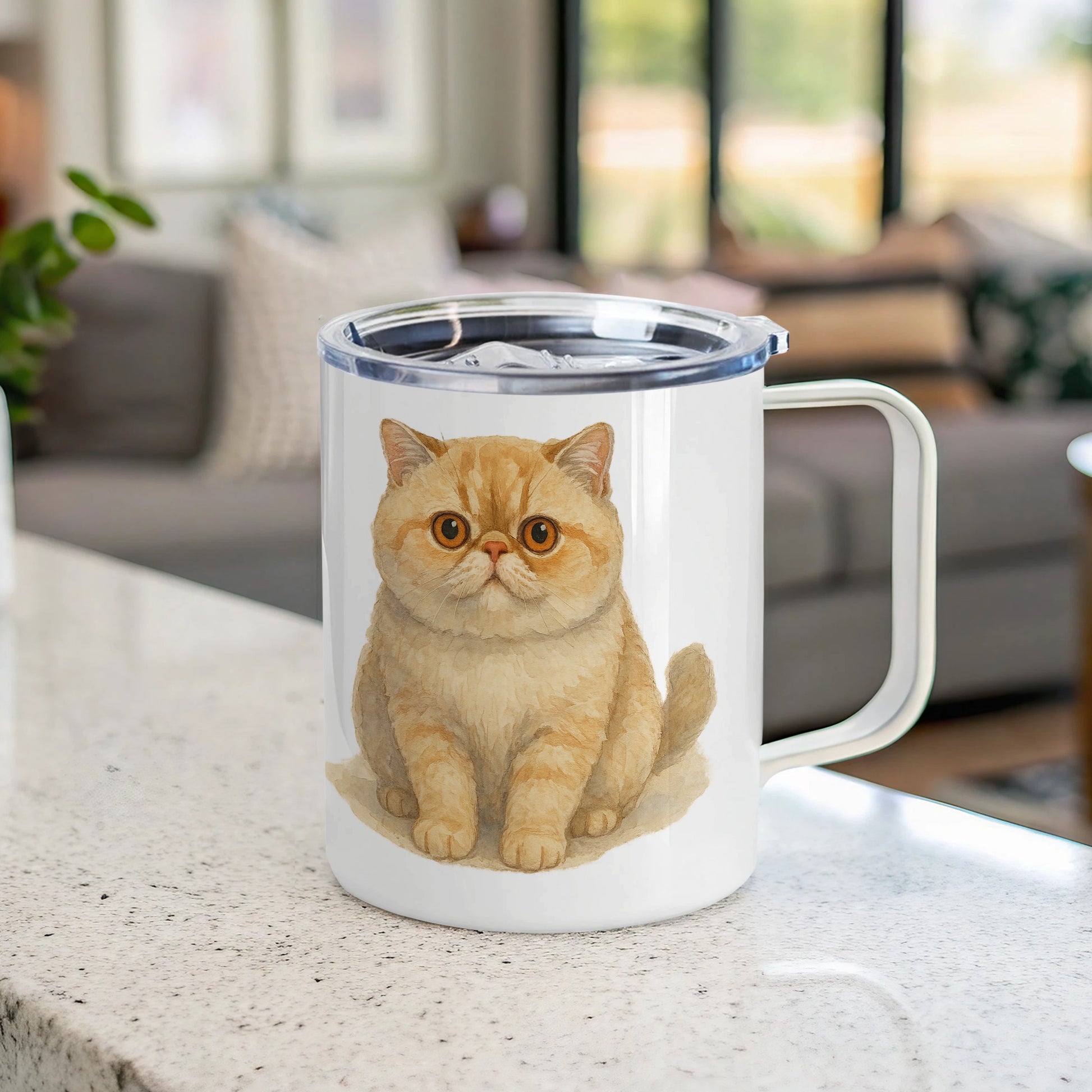 Adorable Cat Design Insulated Mug for Hot Beverages product