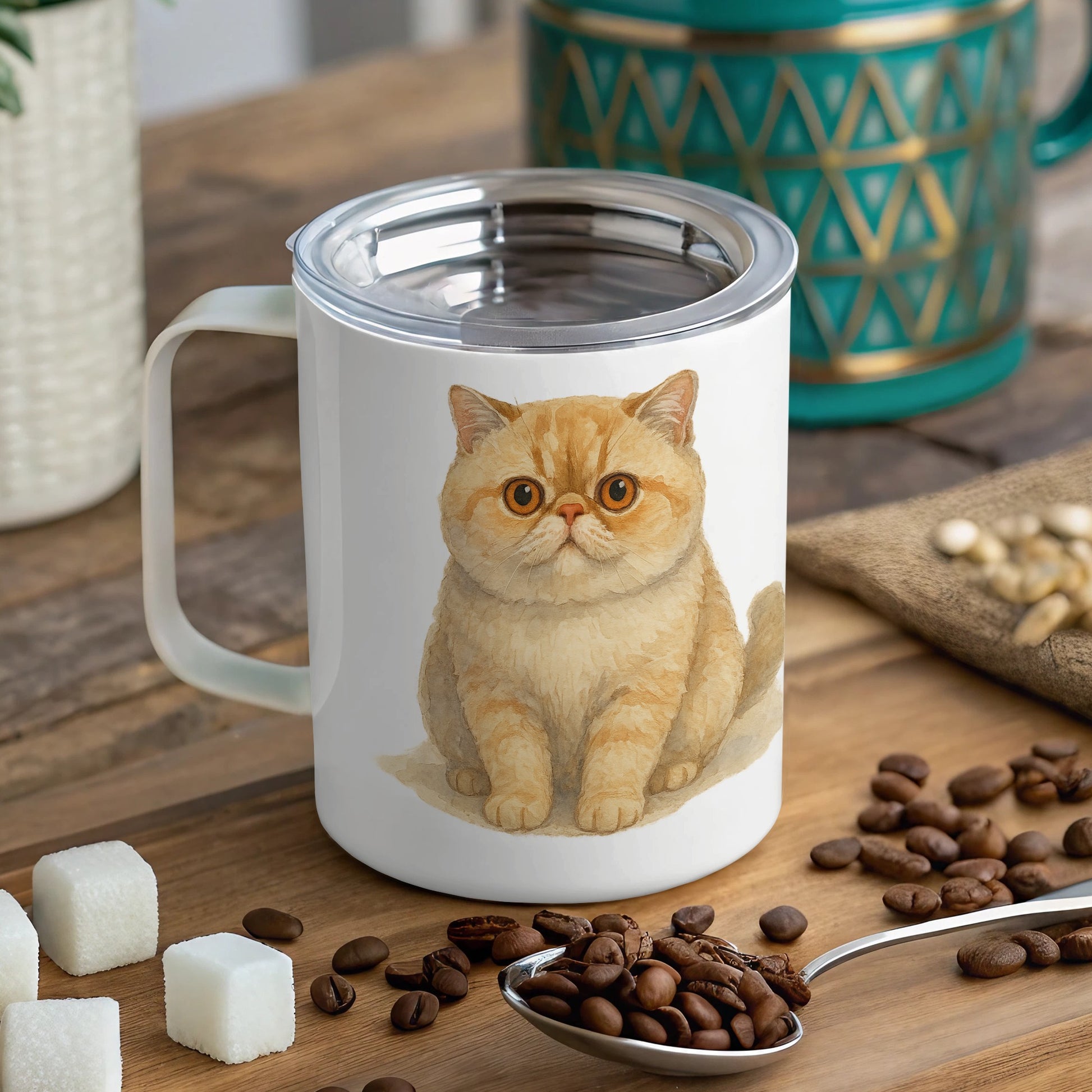 Adorable Cat Illustration Coffee Mug product type