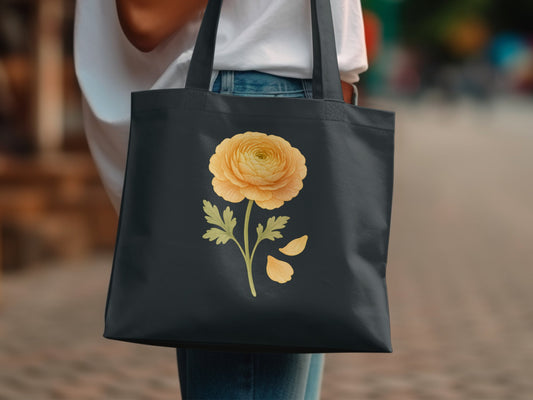 Yellow Blossom Flower Printed Tote Bag product