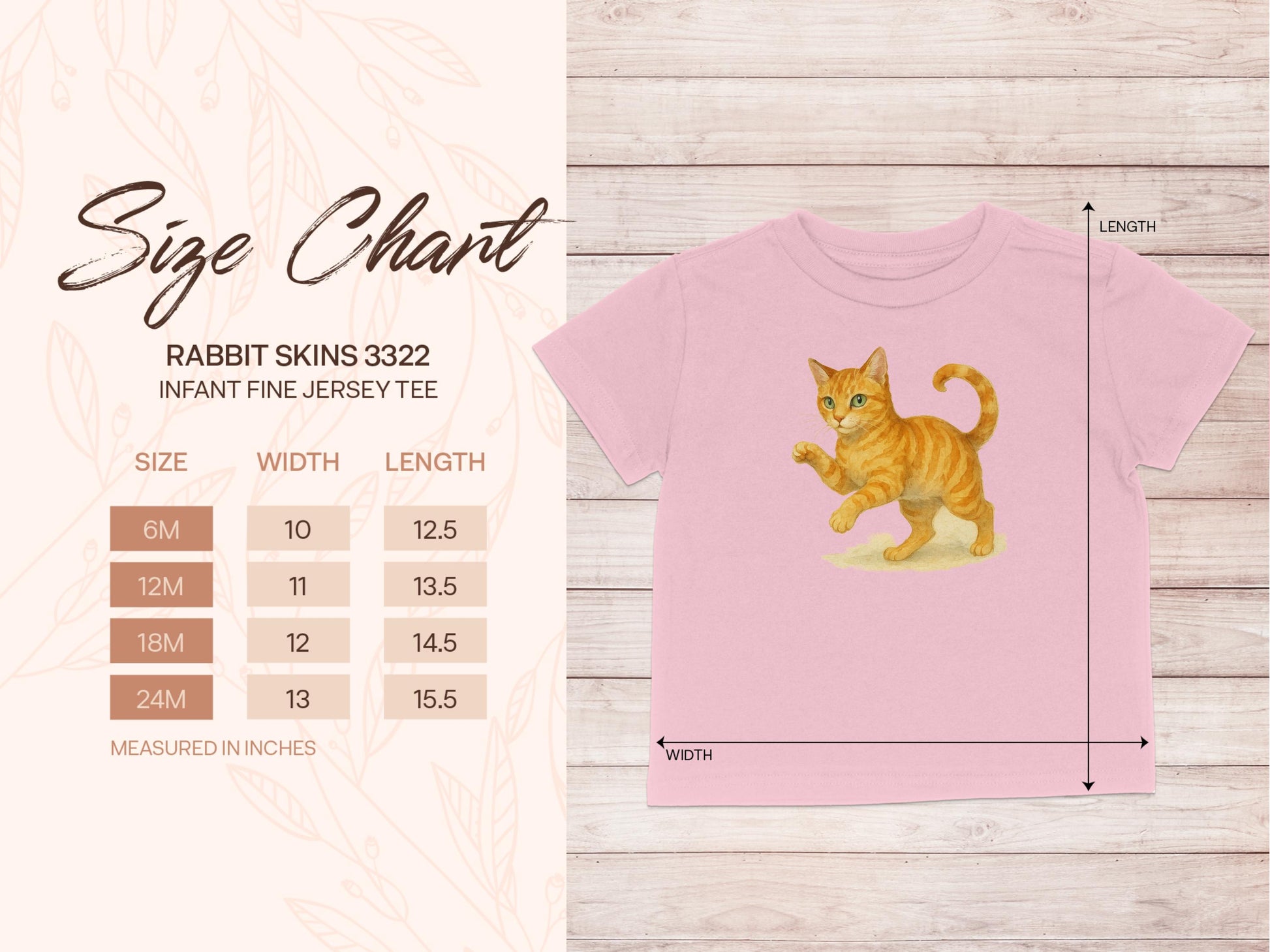 Cute Orange Cat Illustration Infant Tee product