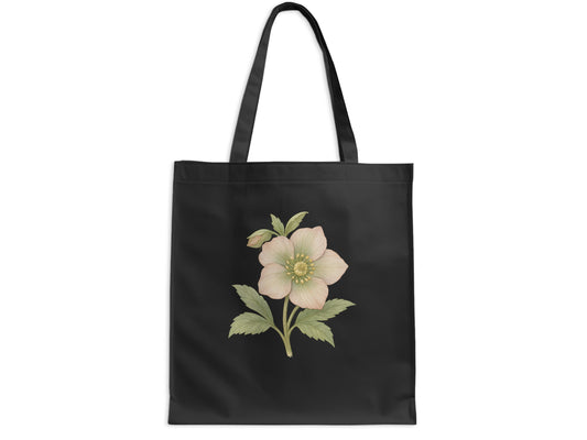 Elegant Floral Design Black Tote Bag product