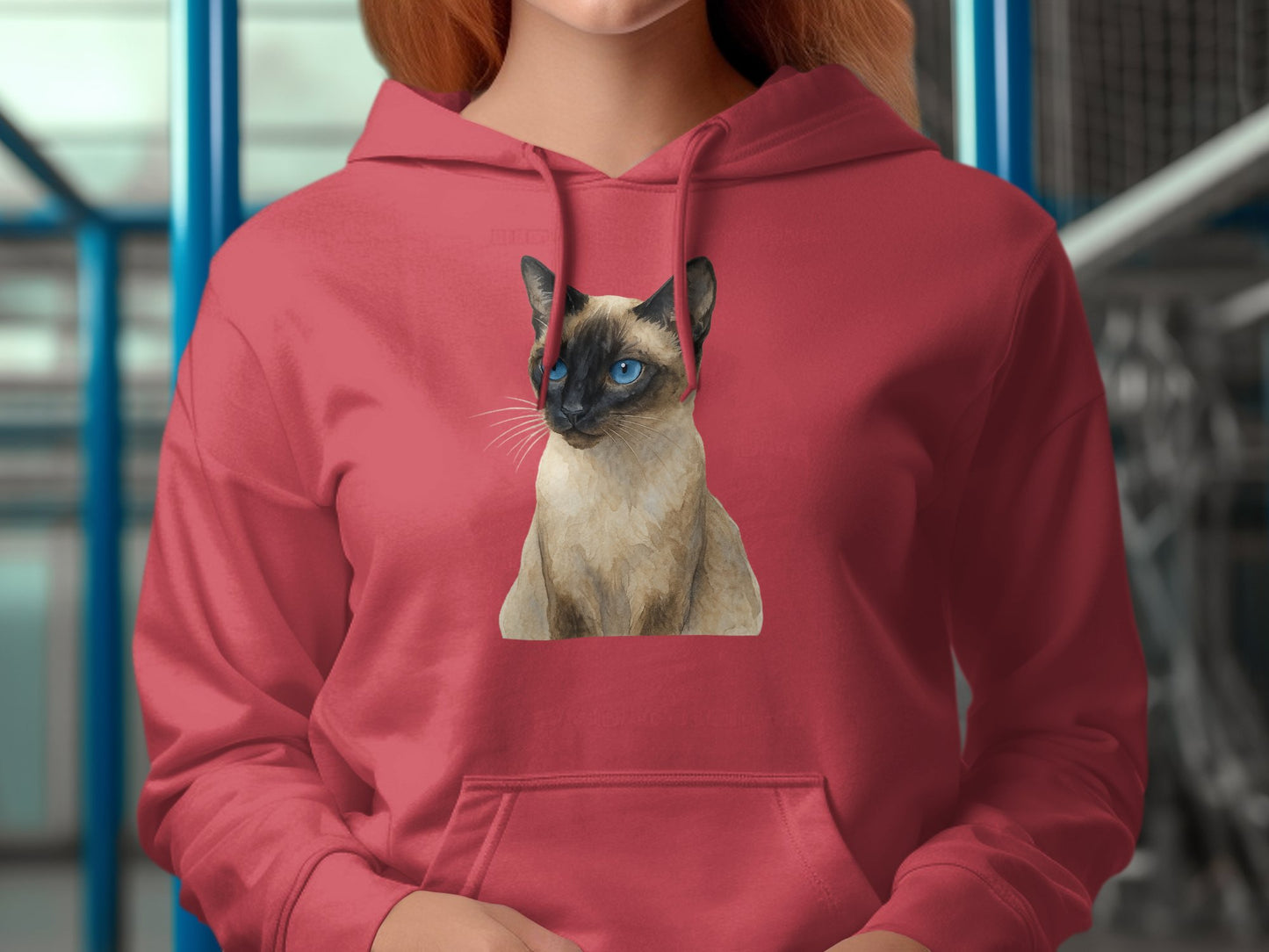 Hoodie with Cat Print Design Perfect for Any Cat Lover product type