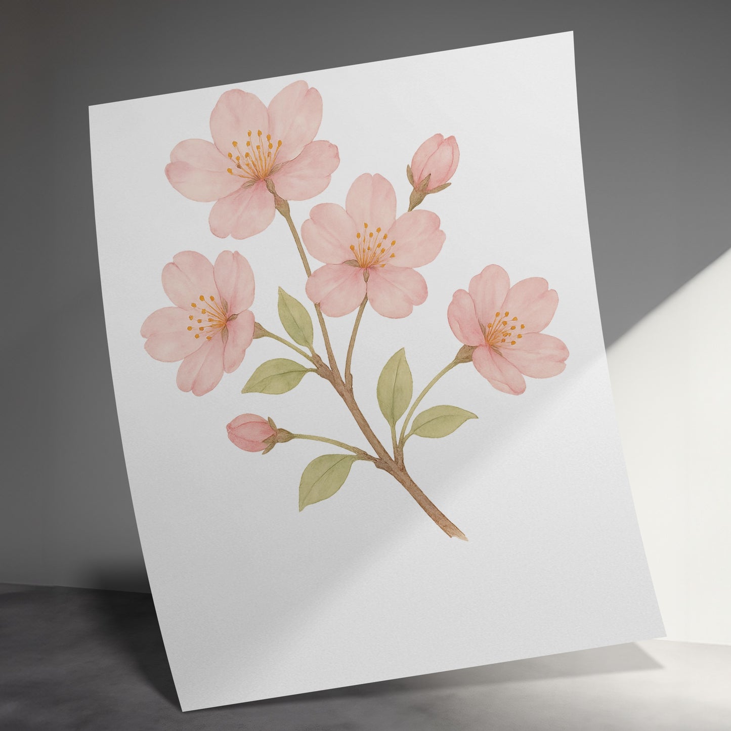 Beautiful Pink Flower Art Print for Home Decor product type