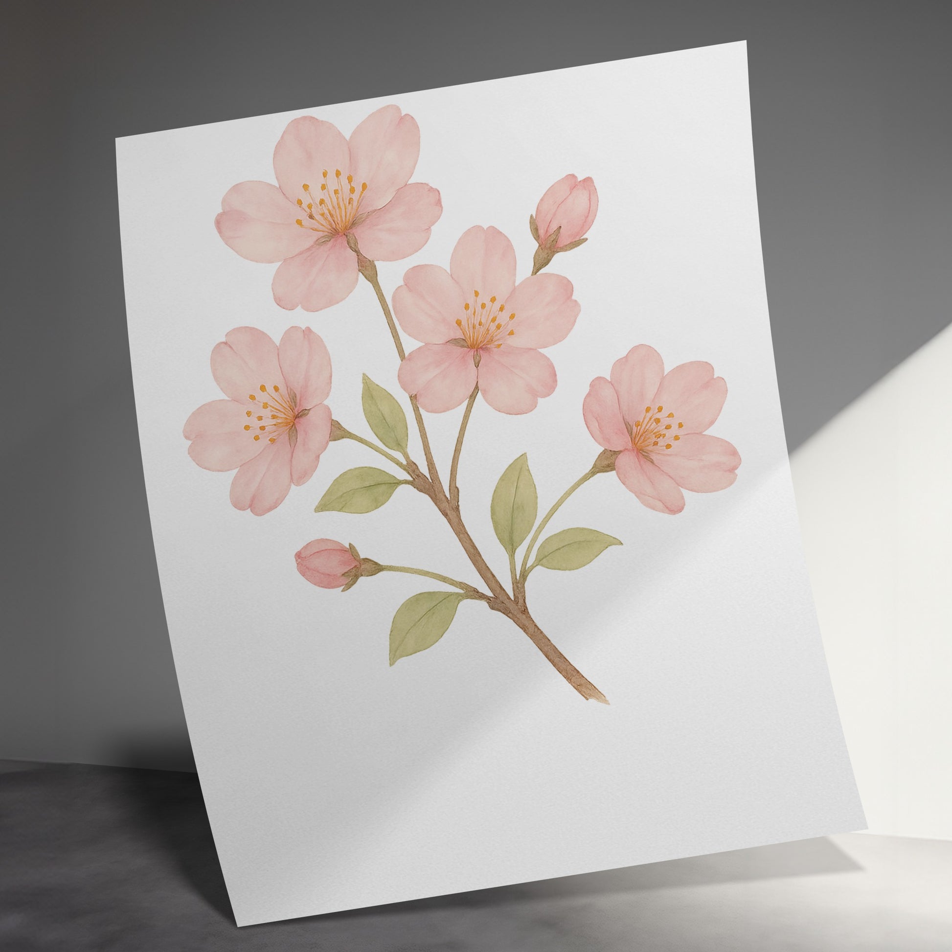 Beautiful Pink Flower Art Print for Home Decor product type