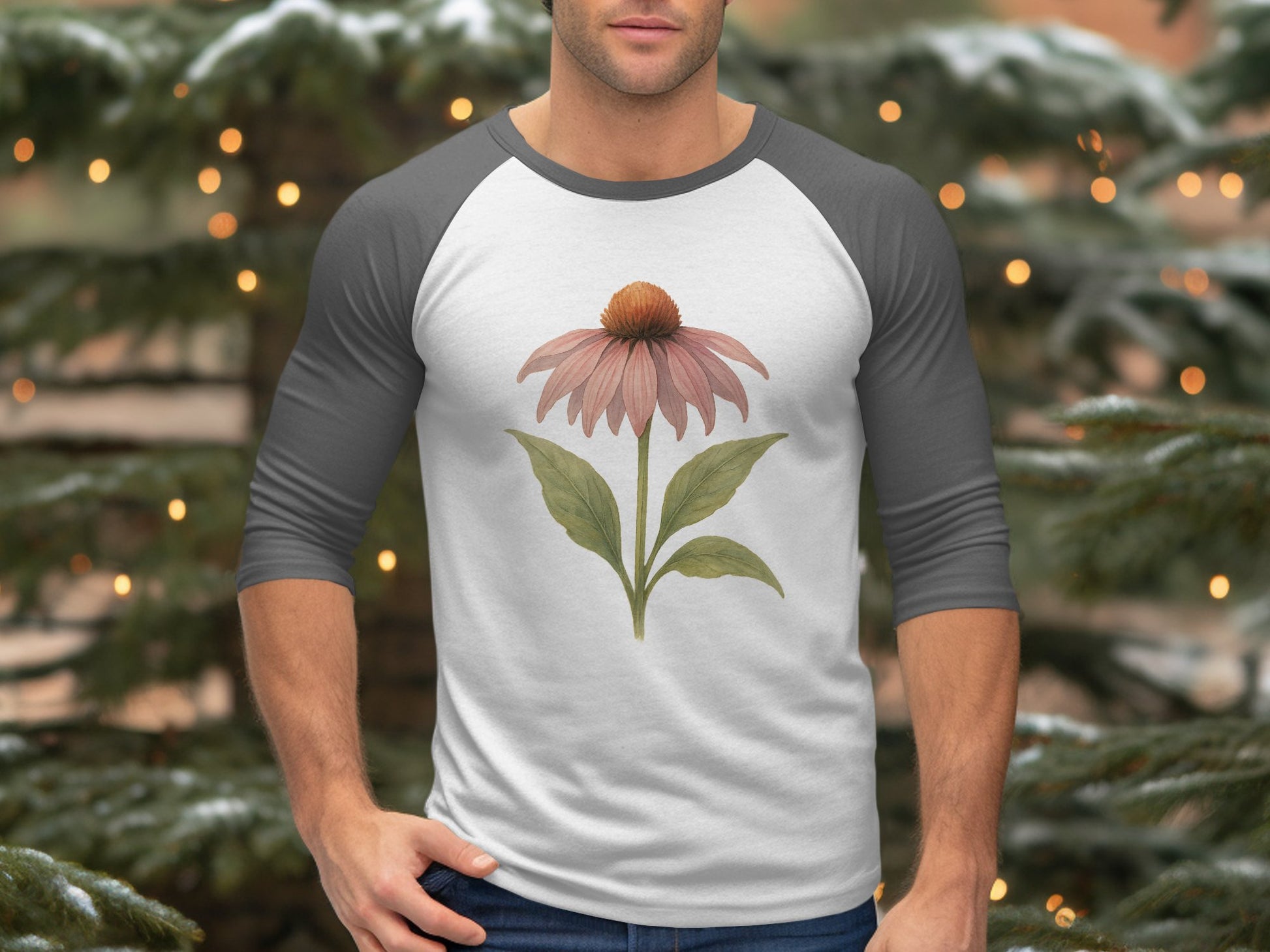 Botanical Art Design Long Sleeve Shirt product
