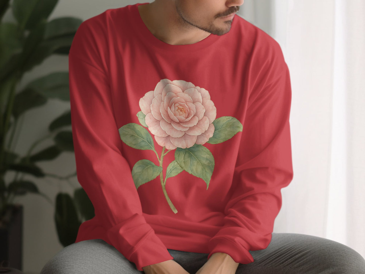 Elegant Floral Long Sleeve Shirt Clothing product type