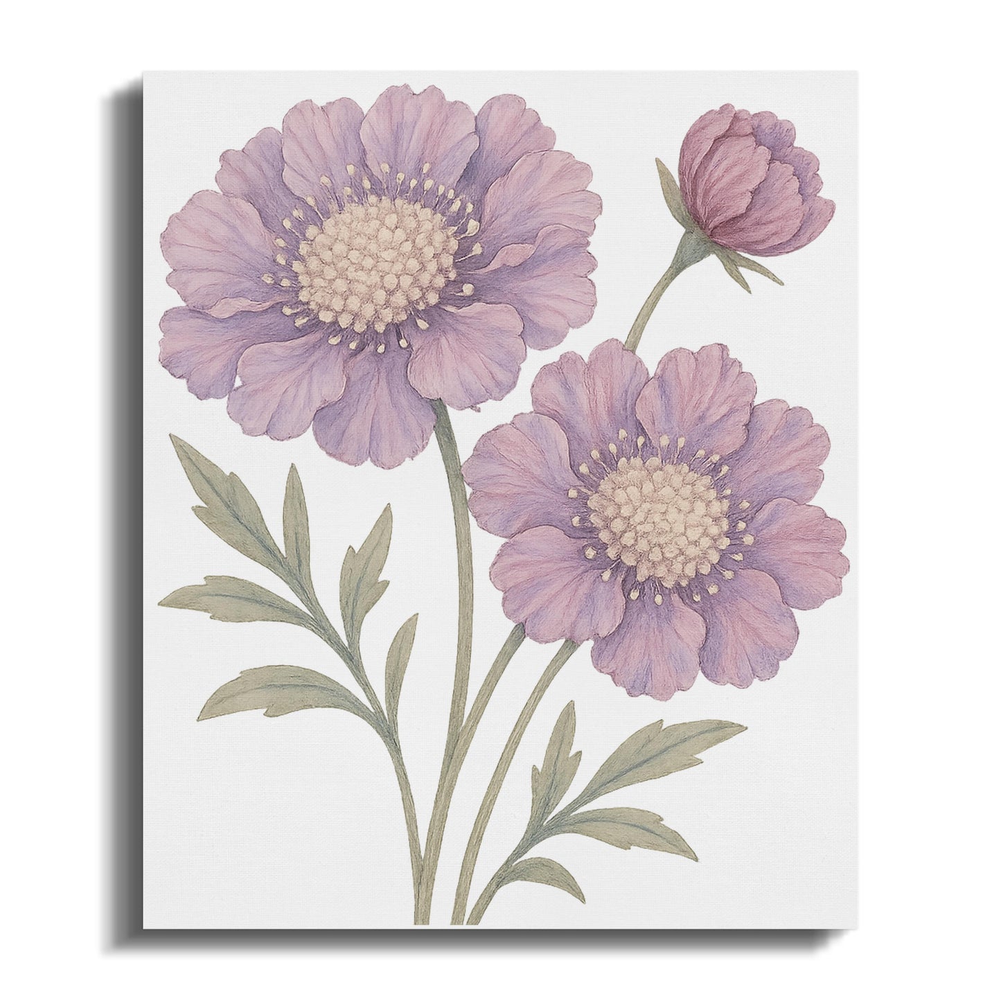 Beautiful Purple Flower Design Wall Art Canvas product type