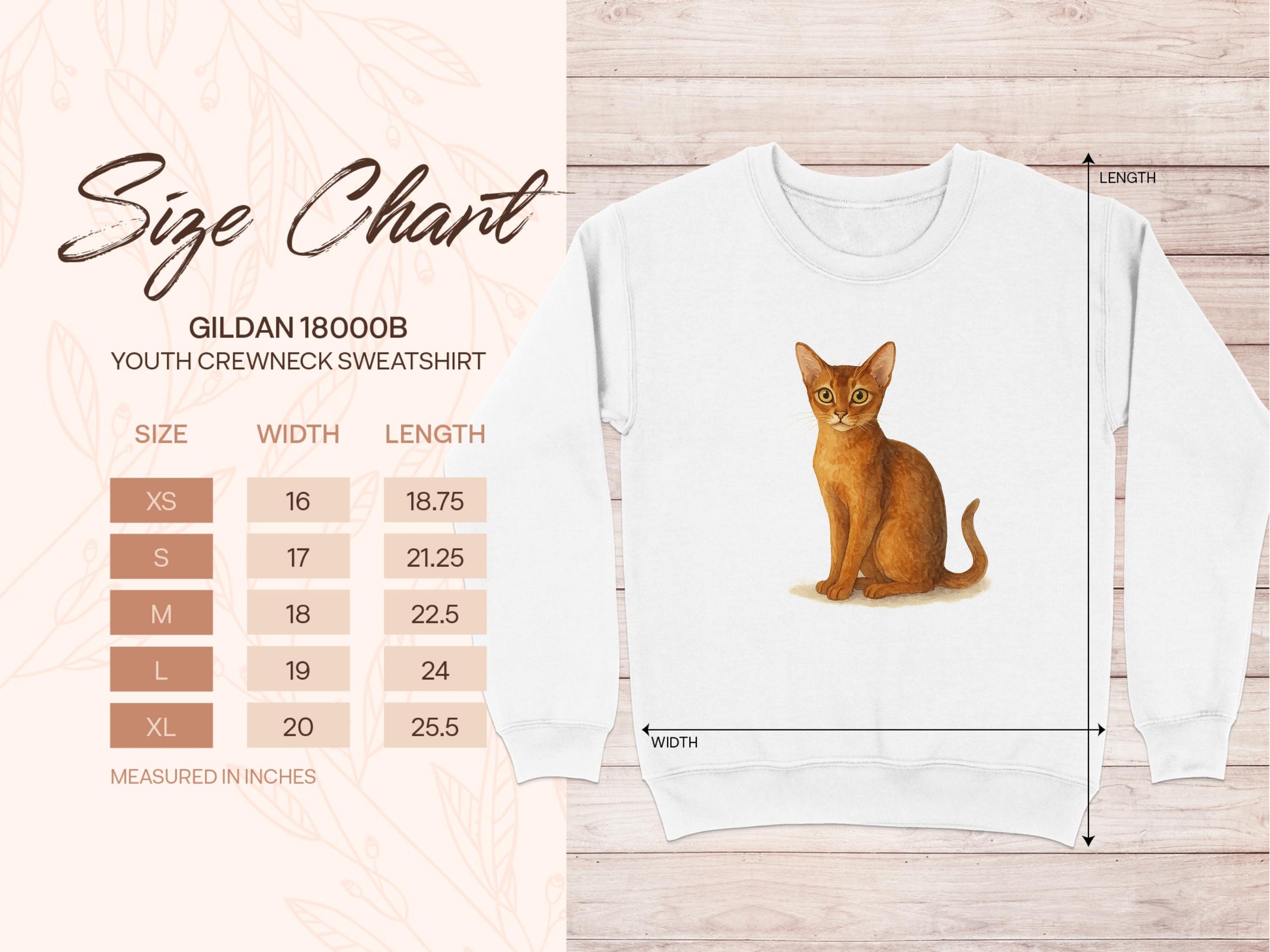 Cute Cat Graphic Youth Crewneck Sweatshirt product