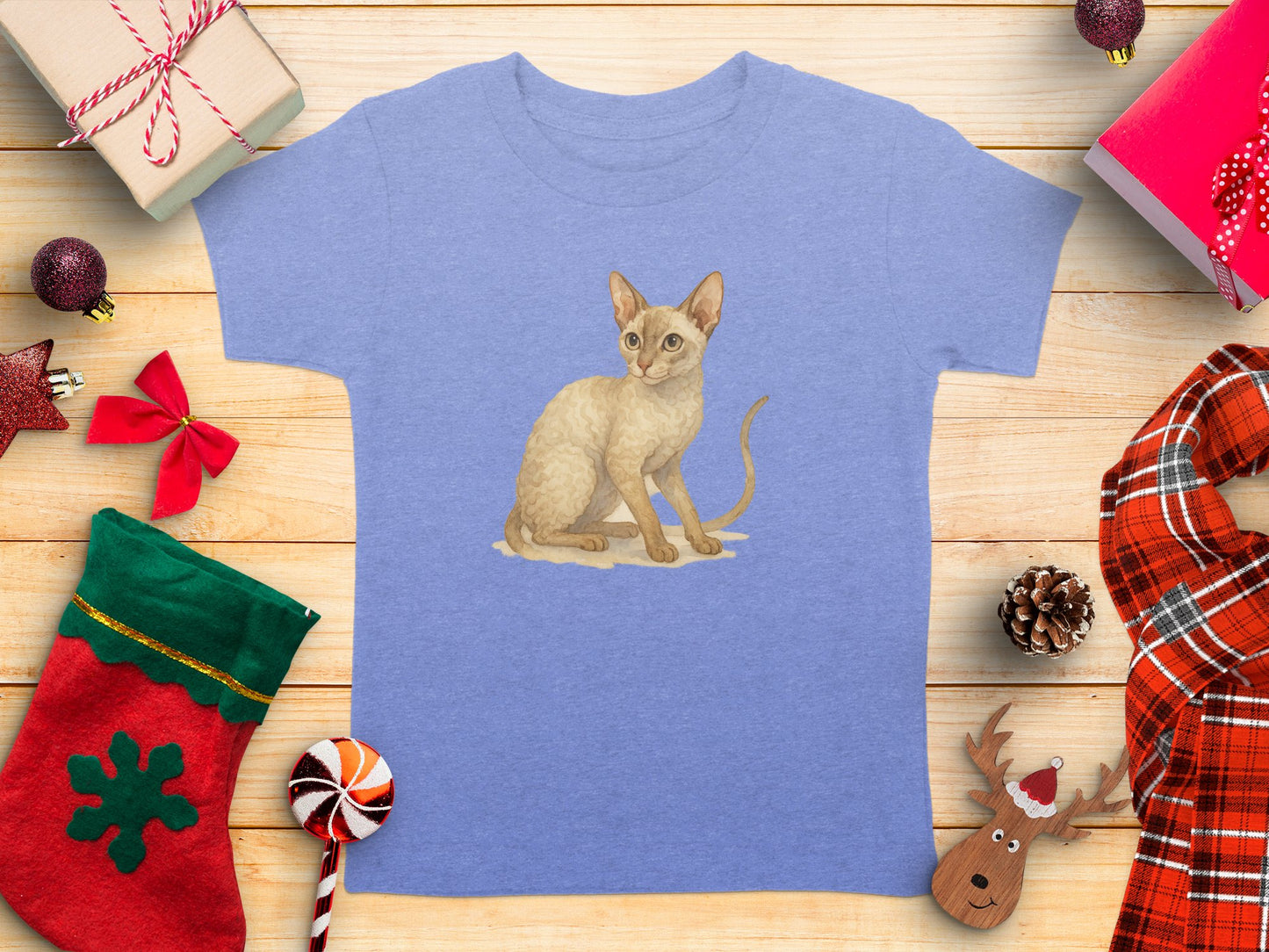 Detailed Illustration of Adorable Cat T-Shirt product type