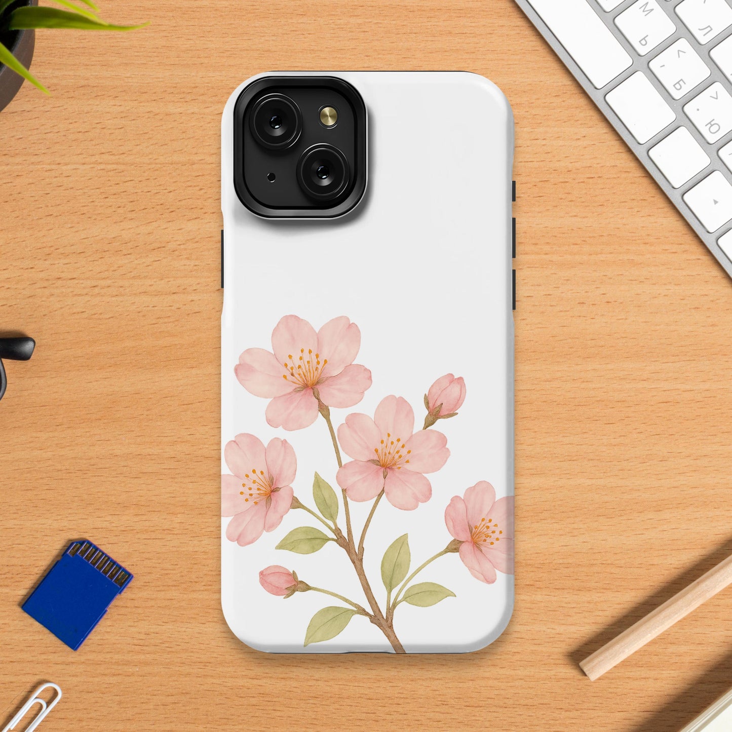 Elegant Pink Cherry Blossom iPhone Case product type