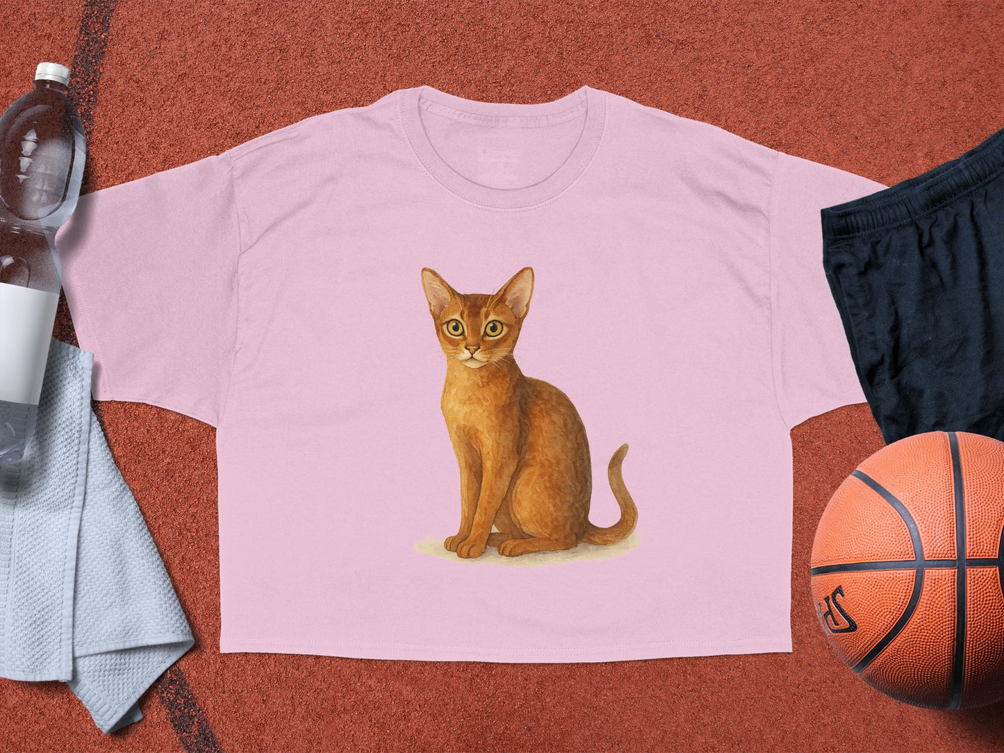 Cute cartoon cat graphic pink casual shirt product type
