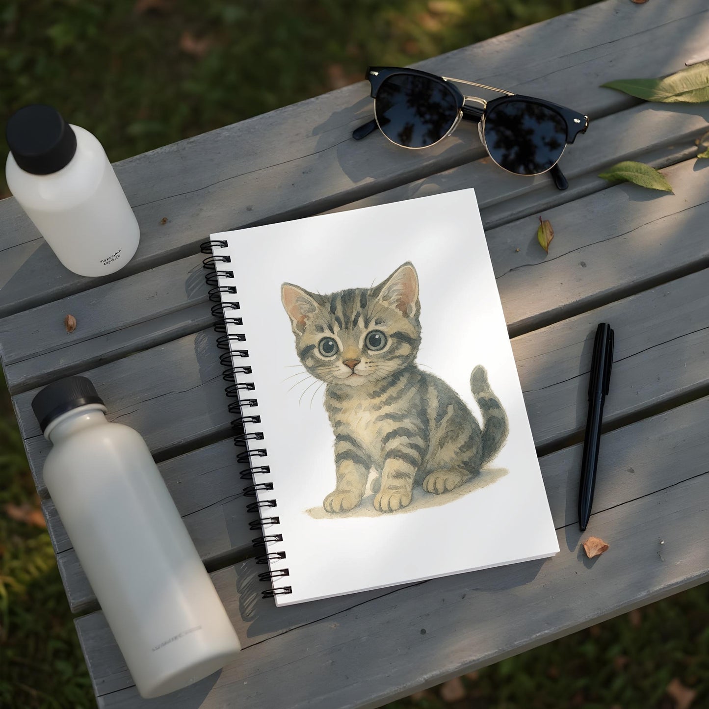 Adorable Kitten Art Spiral Notebook product