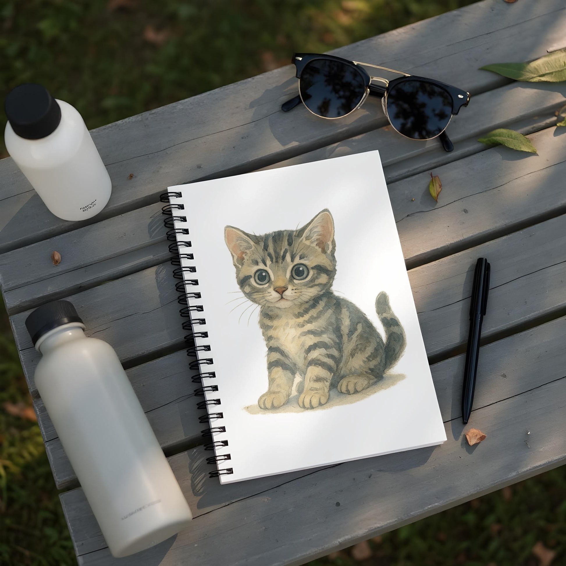 Adorable Kitten Art Spiral Notebook product