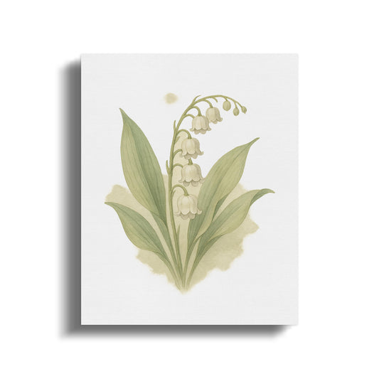 Lily of the Valley Botanical Art Print product