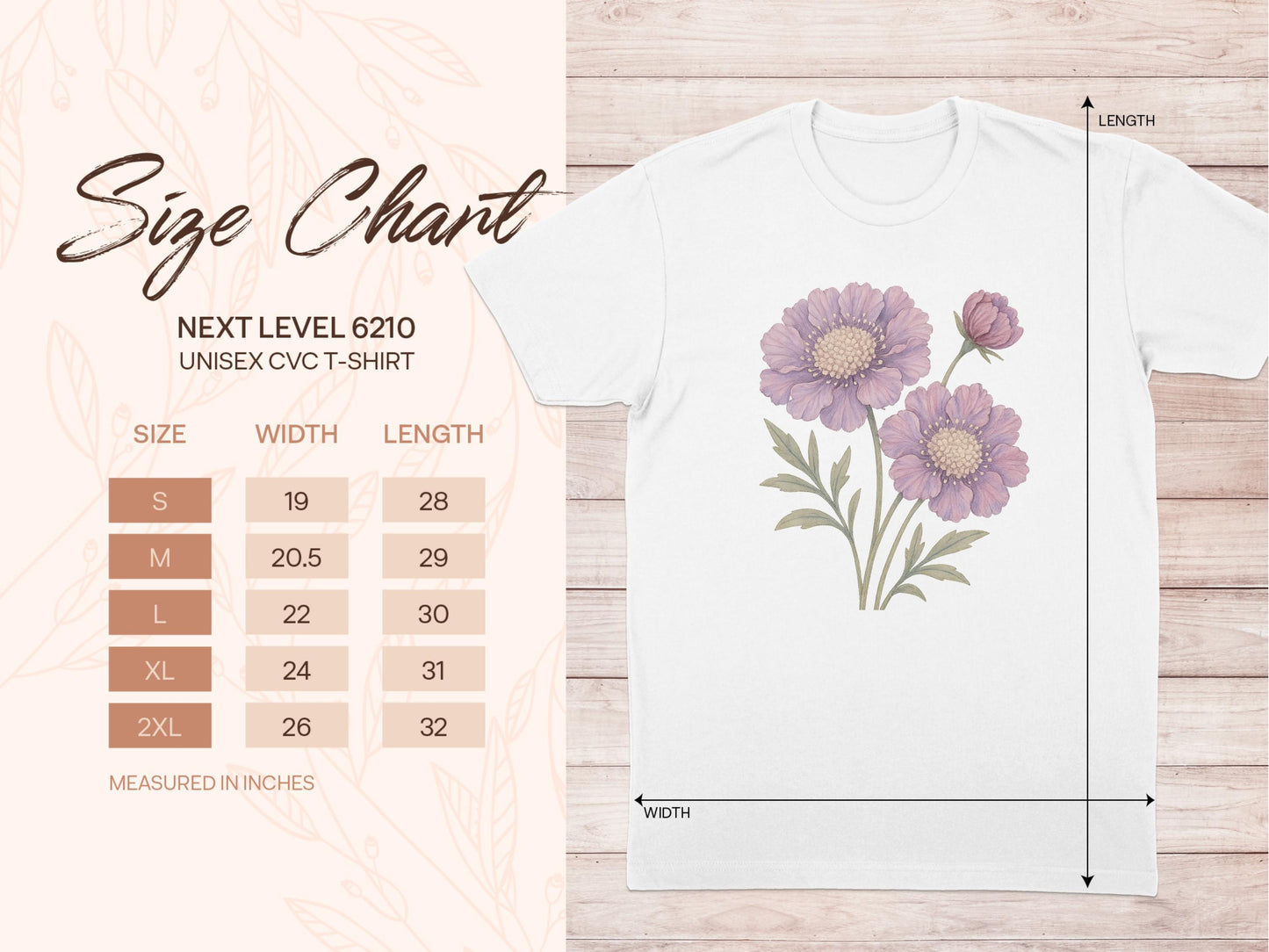 Beautiful Light Pink Floral Graphic T-Shirt product