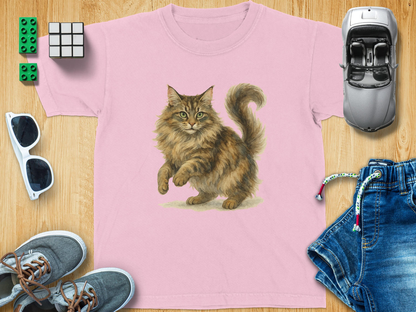 Playful Cat Graphic Printed T-shirt product