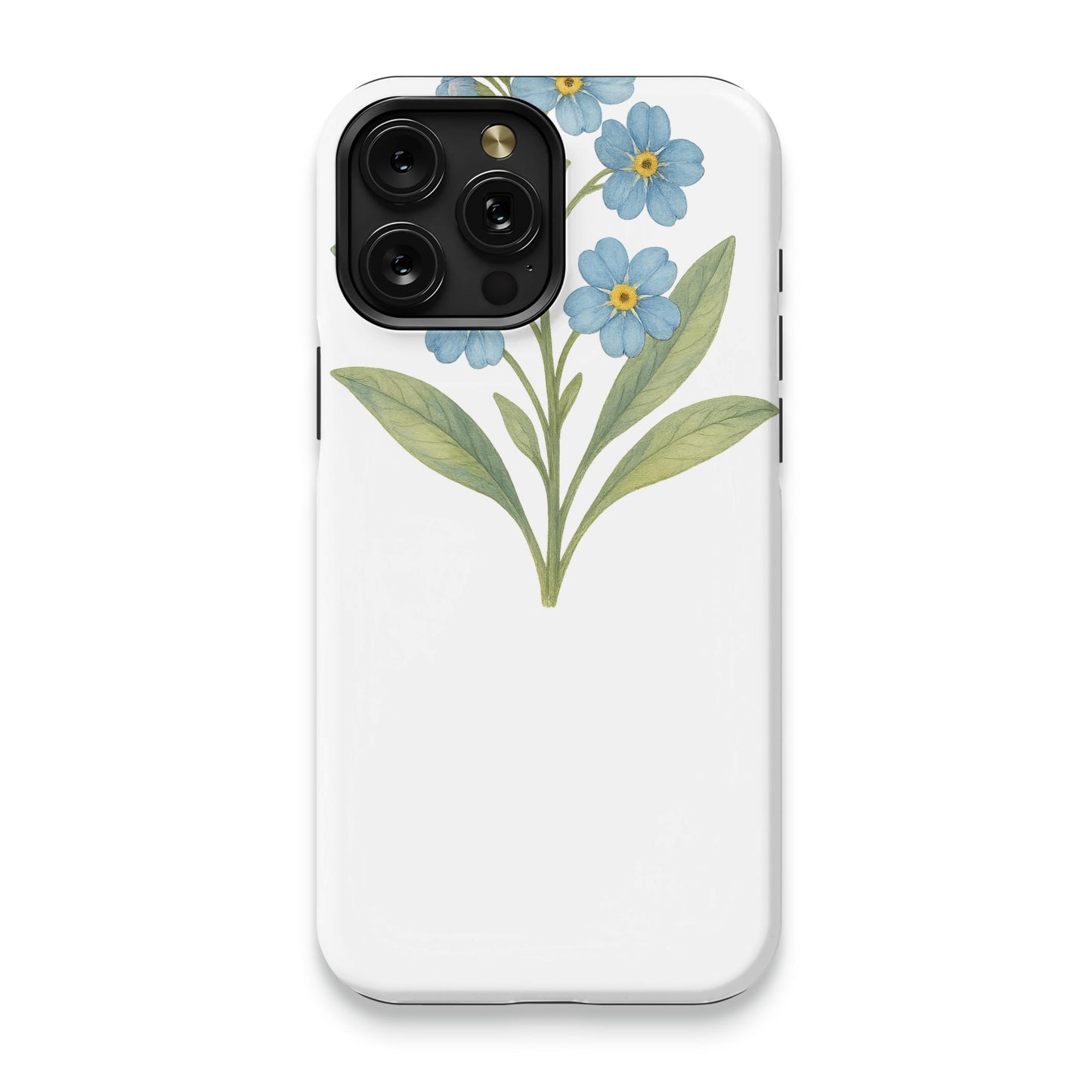 Blue Floral Design iPhone Case product type