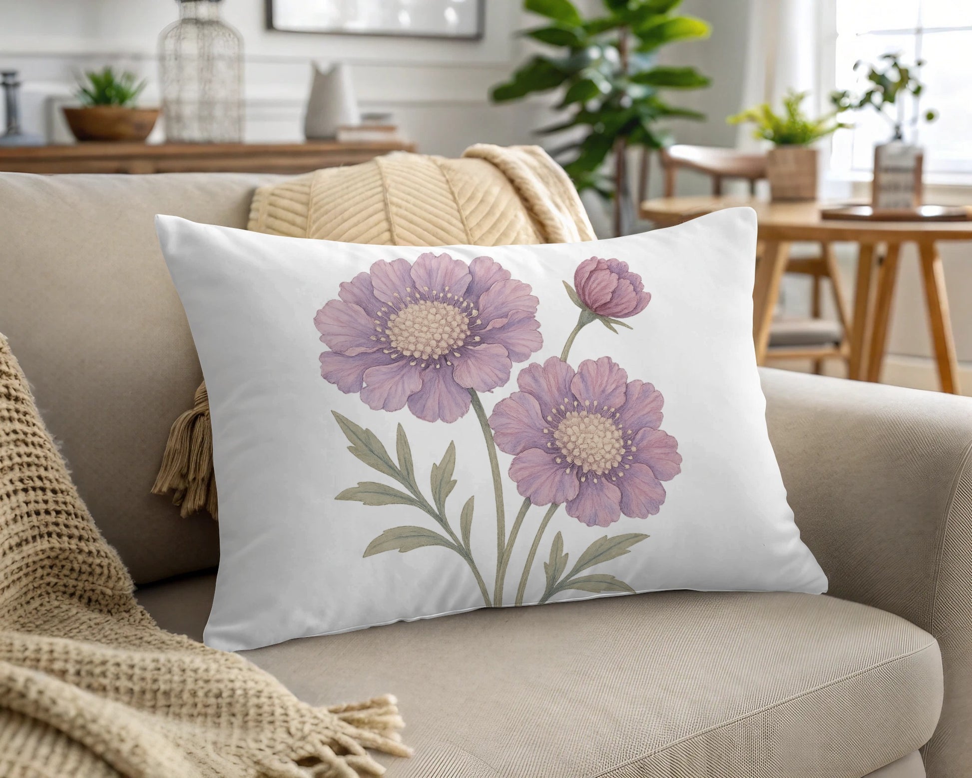 Decorative Cushion with Pink Floral Design product type