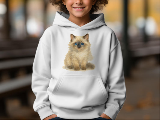 Adorable Kitten Design on Comfortable Hoodie product