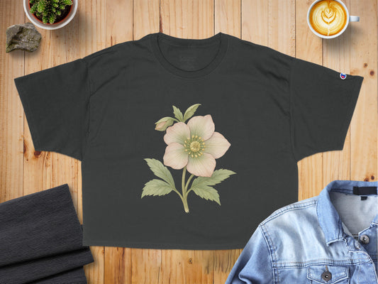 Floral Graphic Tee Short Sleeve Crop Top product