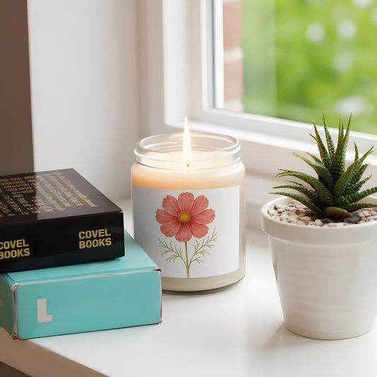 Floral Design Scented Candle Home Decor Aromatherapy product
