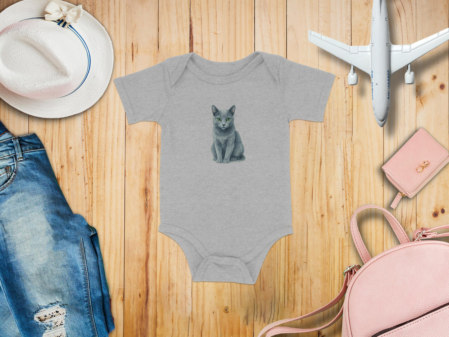Cute Cat Graphic Design Baby Onesie Suit product type
