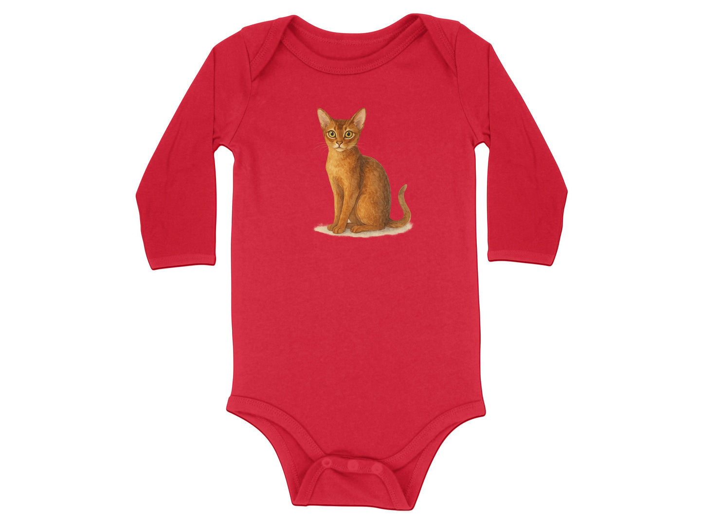 Cute Cat Graphic Infants Bodysuit Long Sleeve Baby product