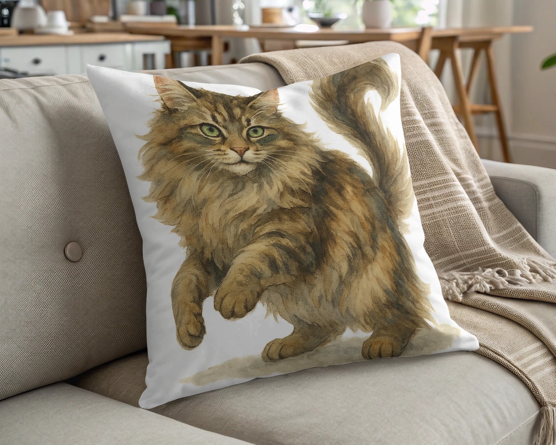 Majestic Feline Decorative Cushion Home Decor product
