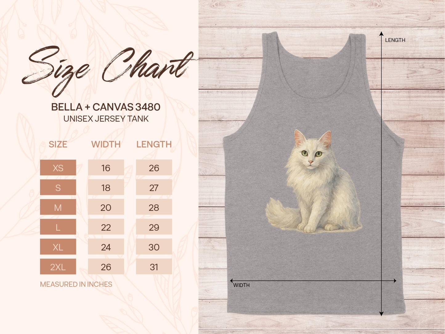 Charming Feline Design on Unisex Jersey Tank product type