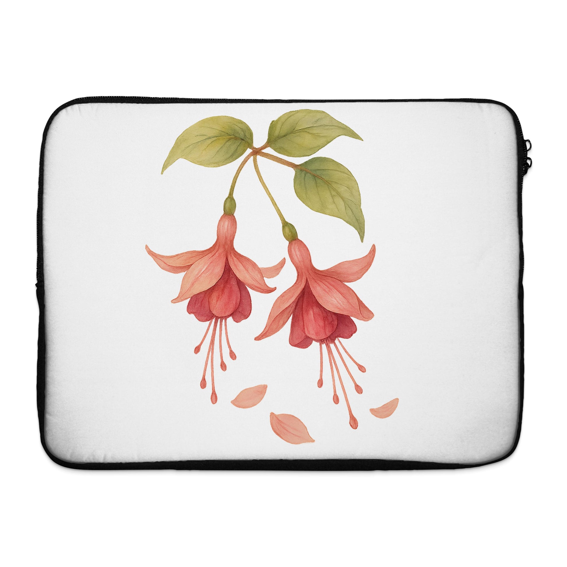 Beautiful Floral Design Fuchsia Printed Laptop Sleeve product
