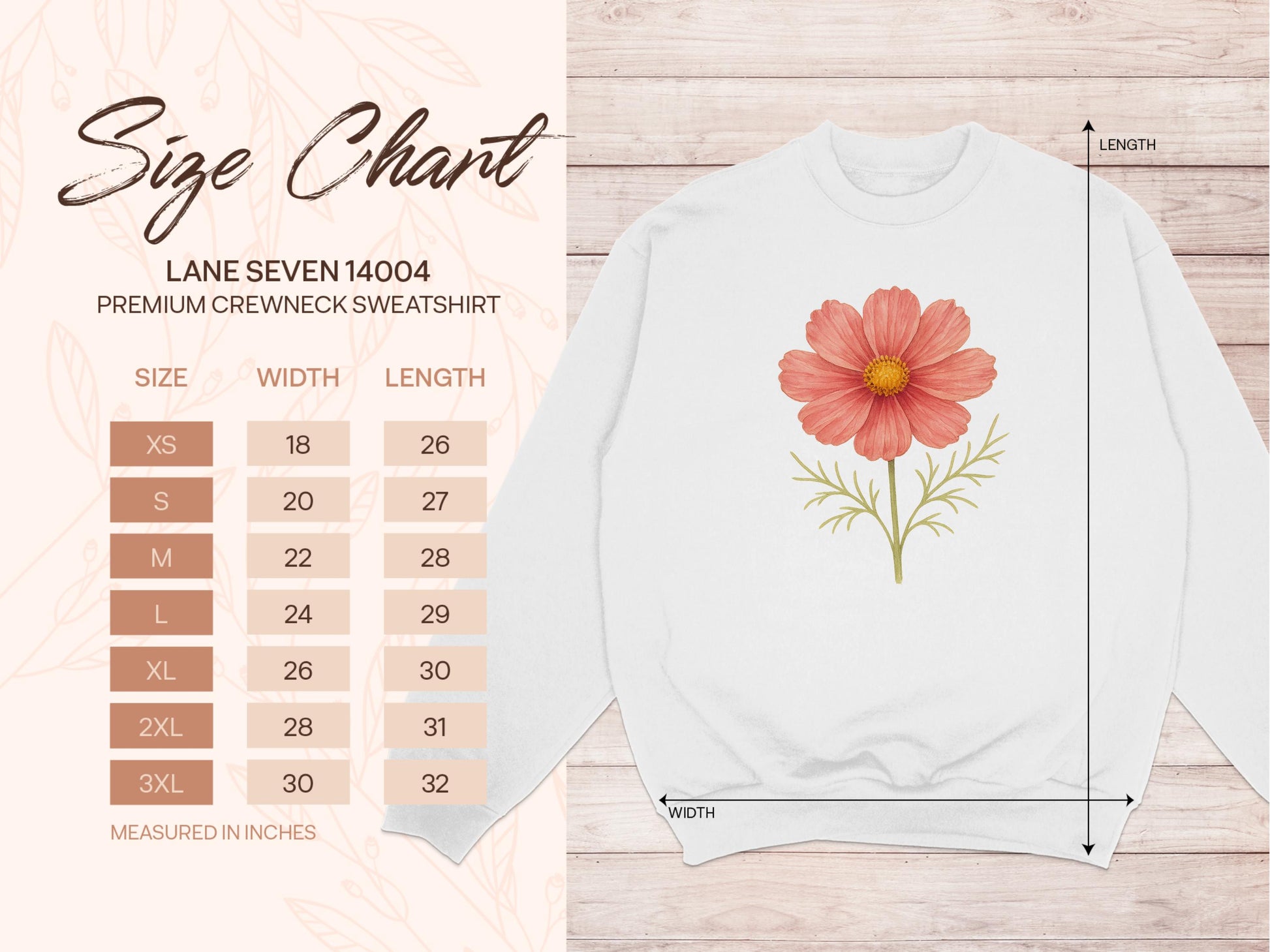 Floral Design Premium Crewneck Sweatshirt product